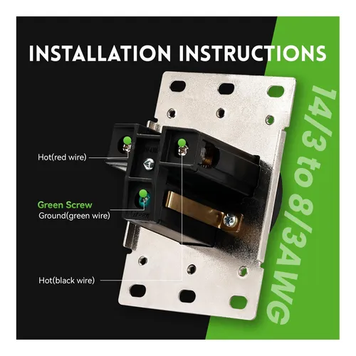 Receptáculo De Montaje De Descarga Plugtul Nema 6-30r, Grado