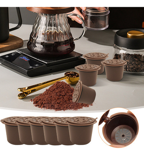 Cápsulas De Café Reutilizables Y Recargables, 6 Unidades, Co