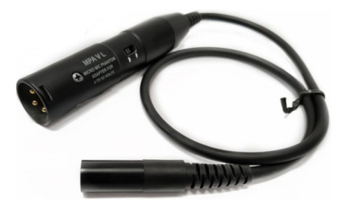 Plug Akg Adaptador Mpa Vl Xlr/mini Xlr P/ Phanton Power Cor Preto