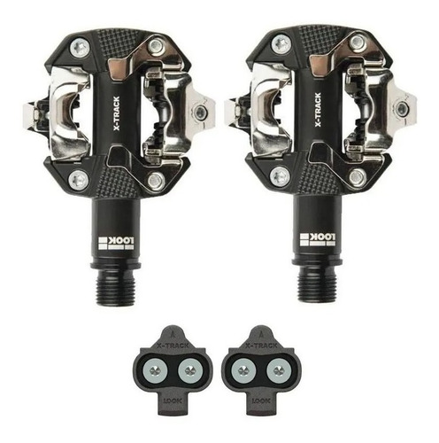 Imagem 1 de 3 de Pedal Mtb Look X-track Cinza, Compatível C/ Taco Shimano Spd