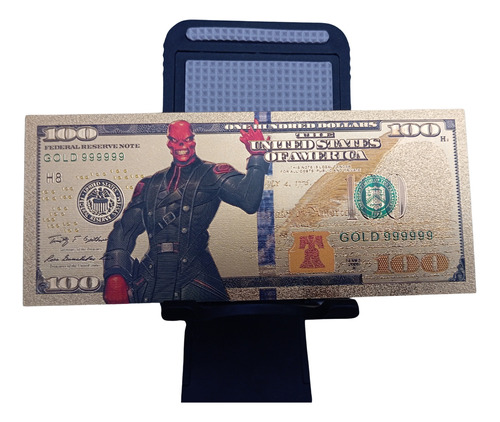 Billete Tarjeta Metalizada De Marvel De Colección