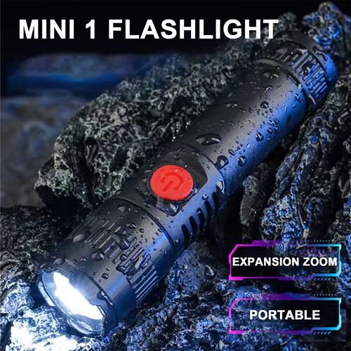 Linterna De Luz Fuerte Para Exteriores Recargable Multiusos