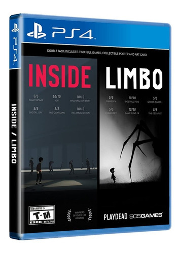 Inside & Limbo Sniper Double Pack Físico Ps4 Zonagamerchile