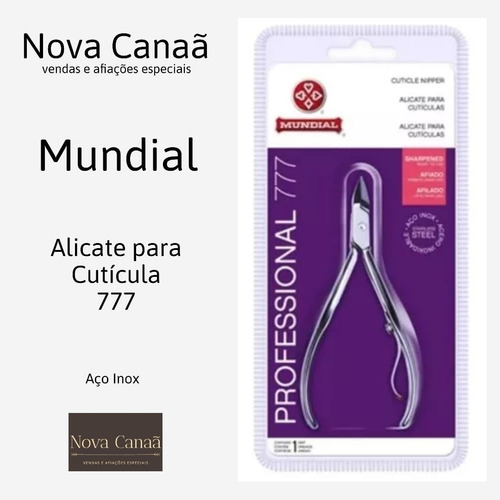 Alicate Mundial Inox 777 Kit 12 Unidades