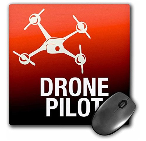 Llc 8 X 8 X 0,25 Pulgadas Mouse Pad Red Drone Uav Pilot...