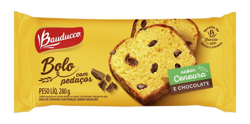 Bolo De Cenoura Com Chocolate Bauducco 280g