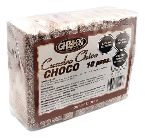 Alegria Dulce De Amaranto Sabor Chocolate 2 Paq. De 10 Pzs