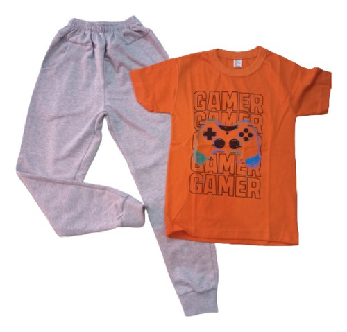 Pantalon Babucha Verano Niño + Remera Algodon Talle 4 Al 16