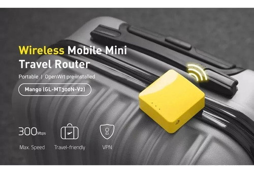 Roteador Wifi GL.iNet MT300n-v2 de 300 Mbps de código aberto Rem Admin