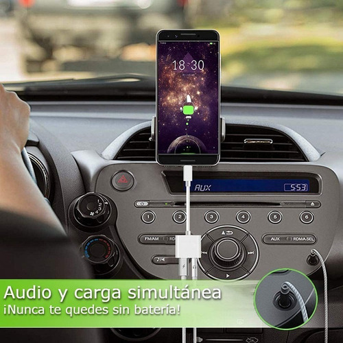 Imagen 9 de 9 de Adaptador Usb C A 3.5mm Con Carga Usb C