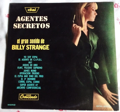 Billy Strange / Agentes Secretos - Lp De Vinilo