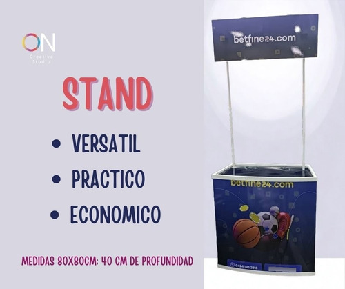 Stand Portatil En Pvc Rotulado - Degustación - Resistente