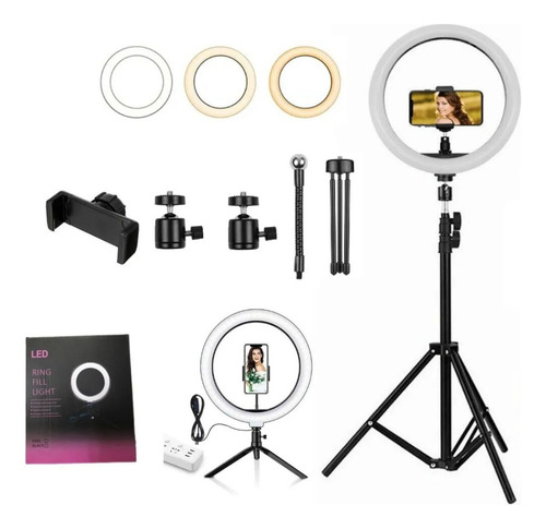 Ring Light Led Grande Com Suporte Para Celular E Tripé 1 Un