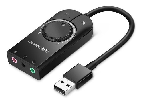 Usb Audio Adapter External Stereo Sound 3.5mm Ugreen