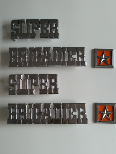 Set De Emblemas Chevrolet Super Brigadier