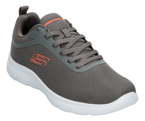 Tenis Hombre Skechers Lite Pro Gris Deportivo Running Entrenamiento Cómodo Agujetas Para Caballero