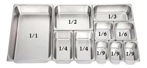 Fuentón Bandeja Gastronorm Gn 1/1 65mm Acero 304