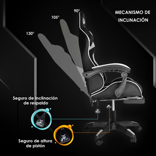 Imagen 3 de 5 de Silla De Escritorio Steelpro Rocket 2.0 Gamer Ergonómica