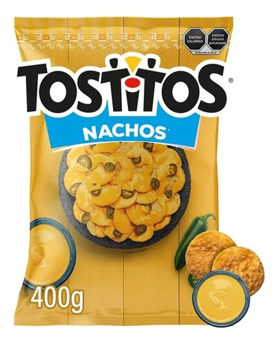 2 Pzas Nachos Sabritas Tostitos Sal 400 G