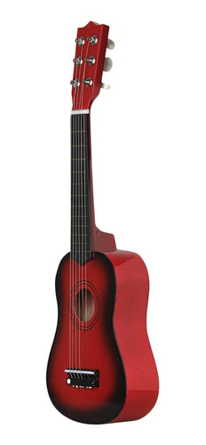 Mini 21 Pulgadas Guitarra Acústica Rojo02 Rojo02