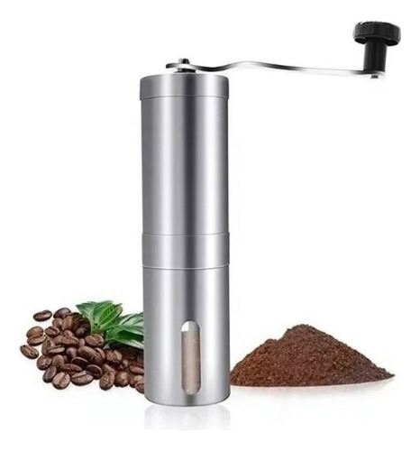 Molinillo De Café Manual Autopropulsado De Acero Inoxidable