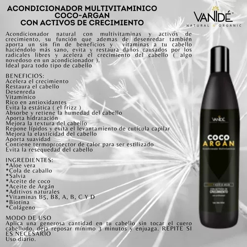 Shampoo De Biotina Y Acondicionador Coco Argán