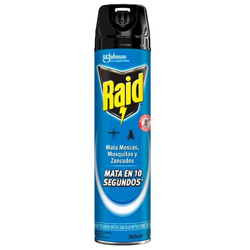 Raid Azul Mata Moscas Y Mosquitos 360ml