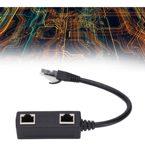 Adaptador Divisor Rj45 1 Macho A 2 Puertos Hembra Ethernet