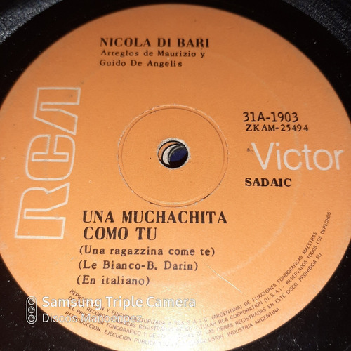 Simple Nicola Di Bari Rca Victor 1903 C20