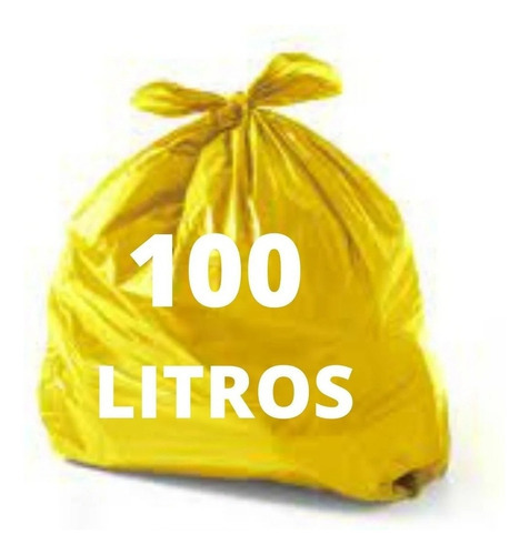 Sacos P/ Lixo Reciclável 100l Melhor Custo Beneficio 50 Un. Cor Amarelo
