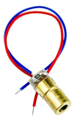 Módulo Diodo Láser Rojo De 0.6 Cm 650 Nm 5 Mw Para Arduino
