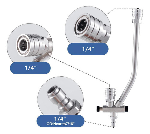 Acessório De Conector Duplo Para Pulverizador De Espuma