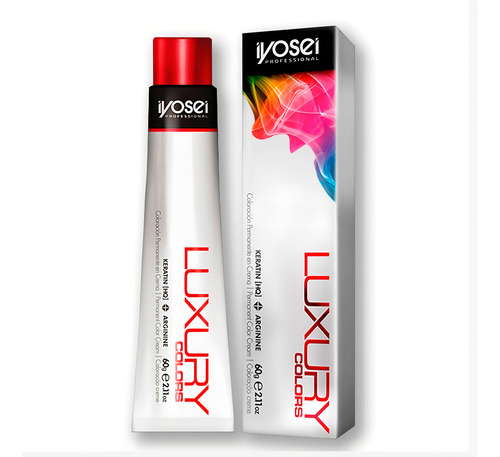 Tintura Iyosei Luxury Colors Coloracion Cabello X Unidad 60g Tono 6.2 (rubio Oscuro Malva)