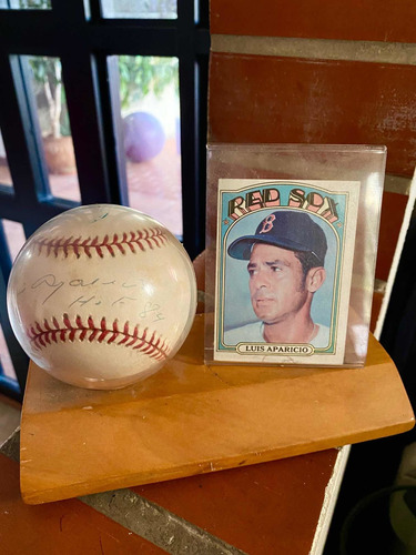 Pelota Autografiada Luis Aparicio Hall Of Fame Año 84