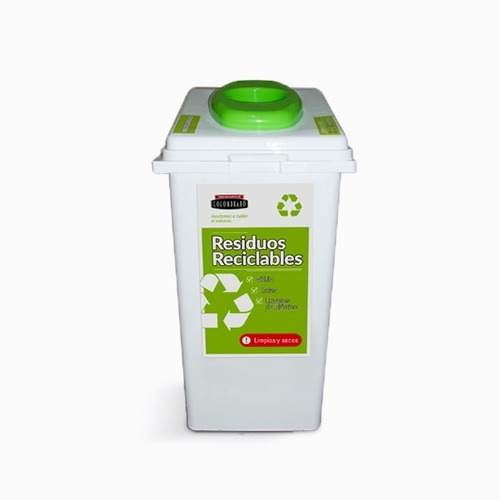 Recipiente De Reciclado/basura Adosables 60lts Colombraro