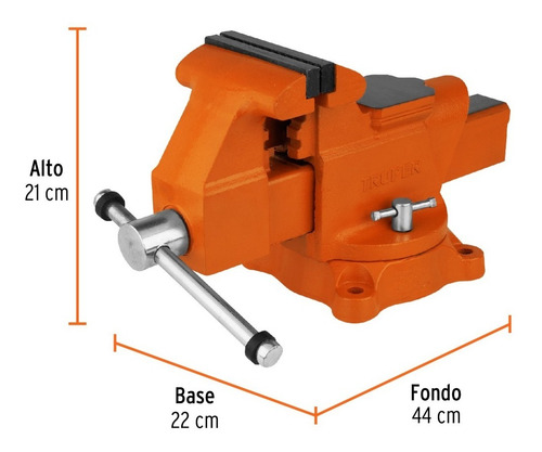 Tornillos Banco Uso Ind Hierro Nodular 5' Truper 18593