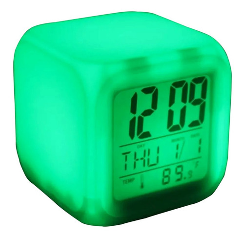 Reloj Despertador Digital Led 7 Colores Intermitentes H9025