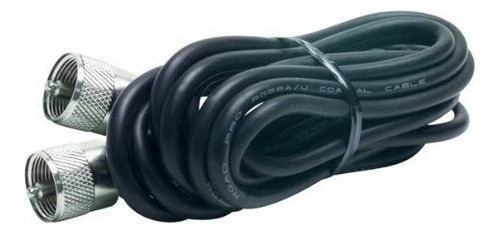 Rg58au Cable Coaxial Wmolded Pl259 Conectores De 18 Pies