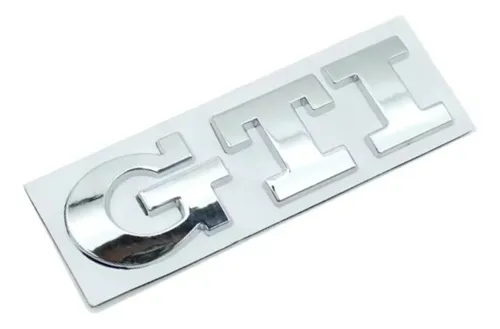 Emblema Cromado Sigla Gti Tapa Baúl Gol/ Golf/ Saveiro