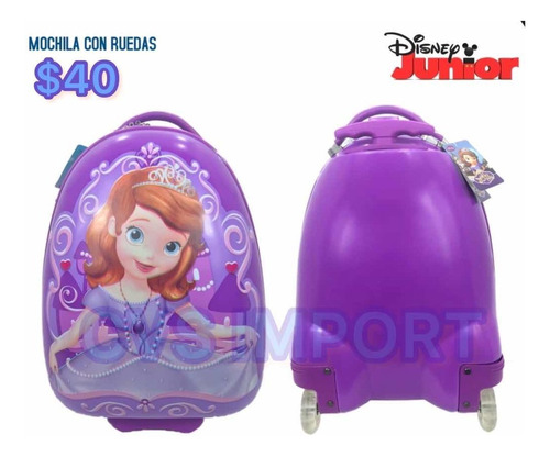 Imagen 3 de 3 de Mochila Con Ruedas Para Niña