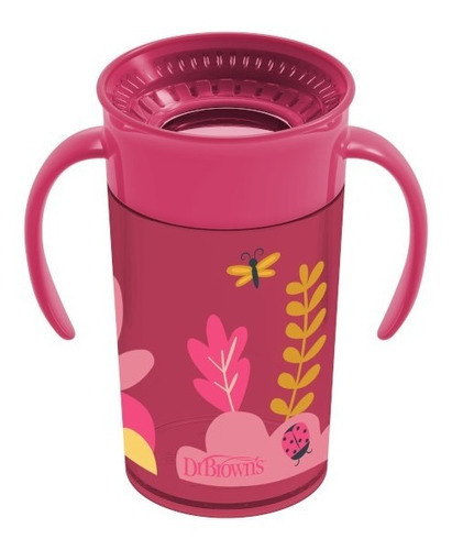 Vaso Cheers 360 Con Asas, 10oz/300 Ml, Mariquita Rosa Color Rojo