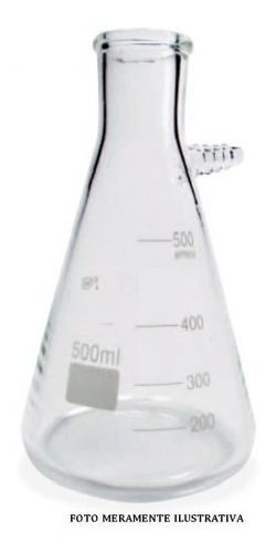 Imagem 1 de 3 de Kitassato Vidro Com Saída Lateral 250ml Kitazato Kitasato
