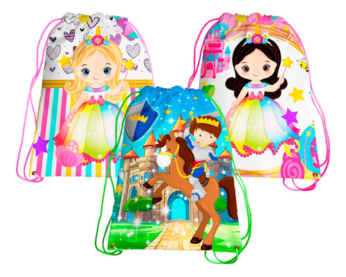 60 Morral Dulcero Princesas Unicornio Príncipes Recuerdos