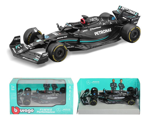 Bburago W14 #63 Russell 1:43 2023 Mercedes-benz Amg F1 [mu]