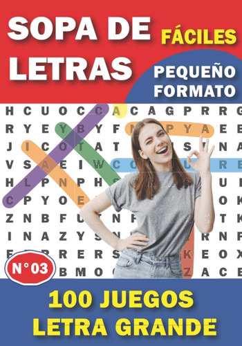 Libro: Sopa De Letras Fáciles: Para Adultos Y Mayores | 100 