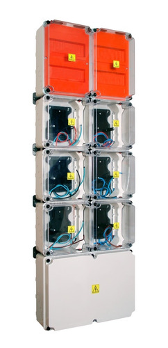 Columna Gabinete Cableado 6 Medidor Monofasico Edesur Roker