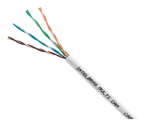 Cable de red Intelbras MC8cbr Multi Cam UTP Cftv (bob 300 m)