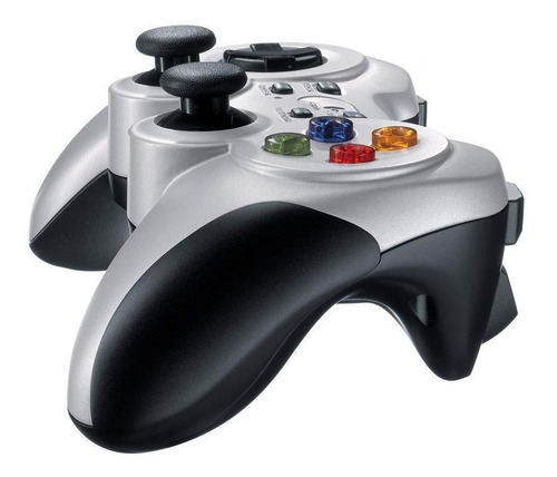 Joystick inalámbrico Logitech F710 plata y negro