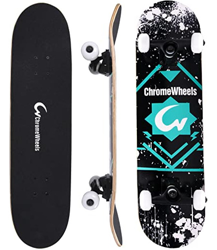 Chromewheels 31 Pulgadas Skateboard Completo Skateboard Doub