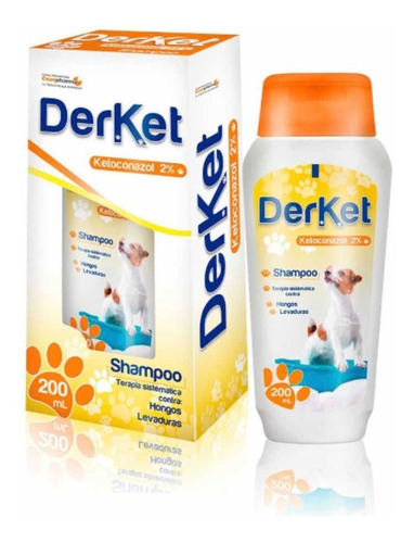 Shampoo Derket Hongos Ketoconazol Perros Y Gatos